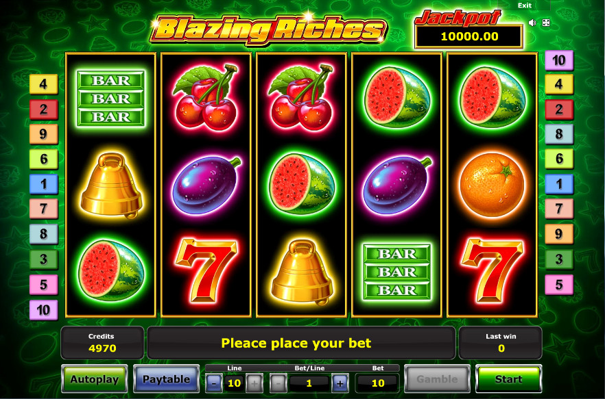 slot machines online blazing riches